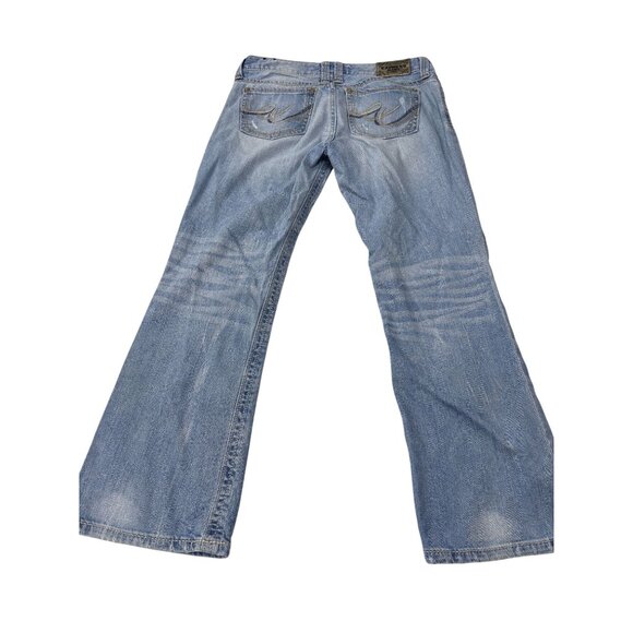 Express Jeans Stella Low Rise Bootcut Denim Womens 6 Blue - Picture 2 of 12